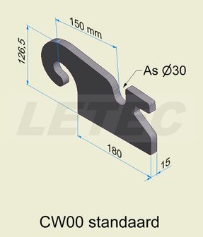 Aanlasoor CW00 standaard