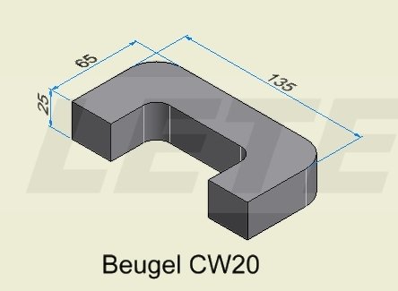 Verstevigingsbeugel CW20 / CW30 / CW40