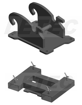 Ophangplaat voor hydraulische kegelsplijter LKS150