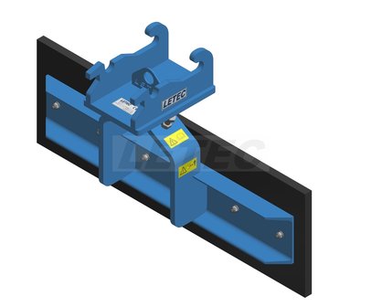 Rubberschuif CW05 breedte 1200mm scharnierbaar