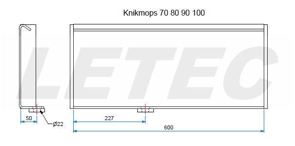 Aanlasdeel Knikmops 70 80 90 100