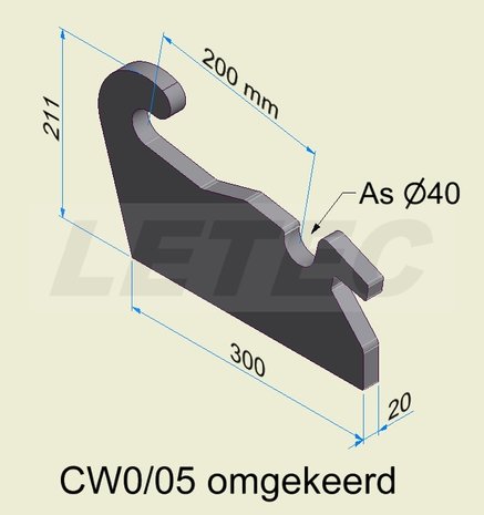 Aanlasoor CW05 omgekeerd