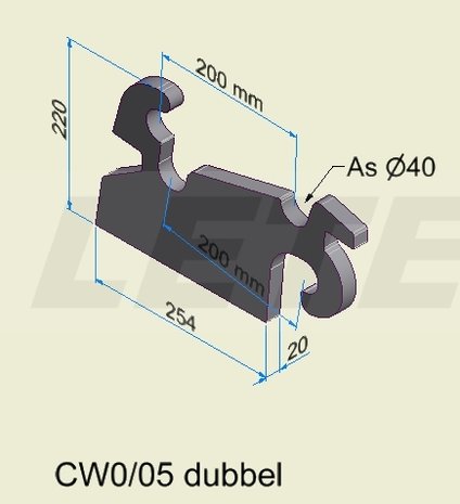 Aanlasoor CW05 dubbel